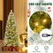 Costway 6/7.5/9 ft Pre-Lit Artificial Christmas Tree with 580/820/1228 Frosted Tips 470 LED Lights